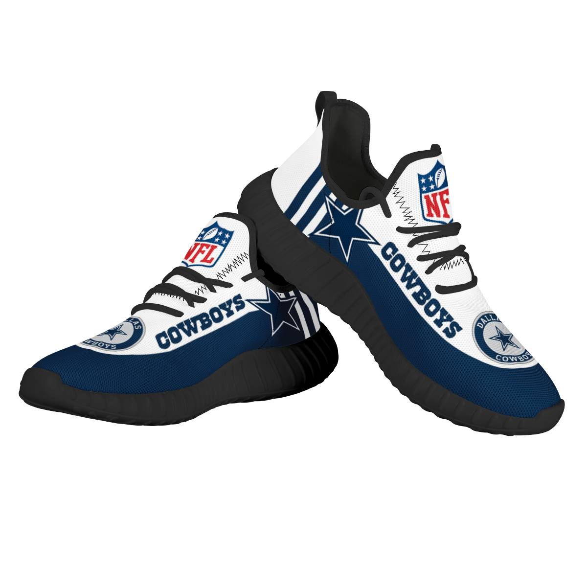 Women's NFL Dallas Cowboys Mesh Knit Sneakers/Shoes 014
